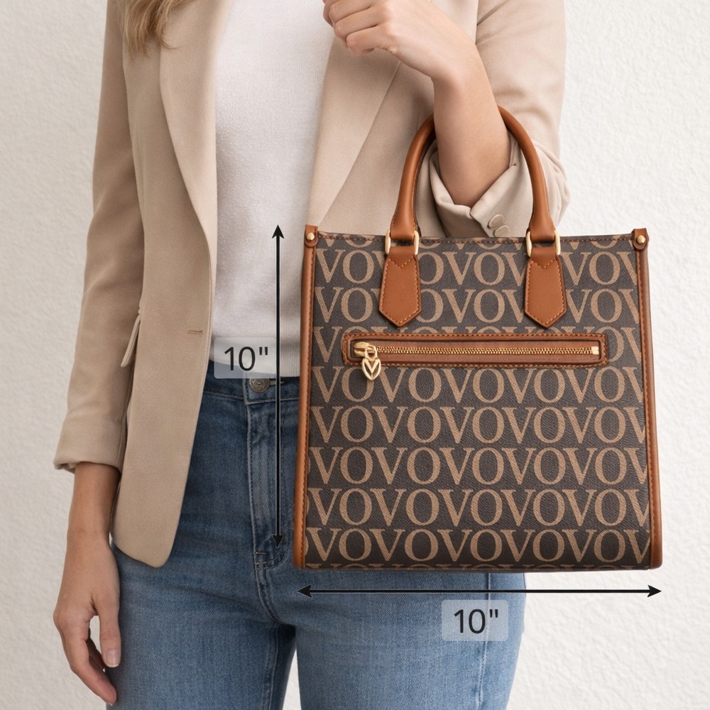 Valentino Orlandi Small Monogram Structured Tote — NWT